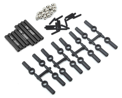 MST CMX Alum. link set (242mm) (black)