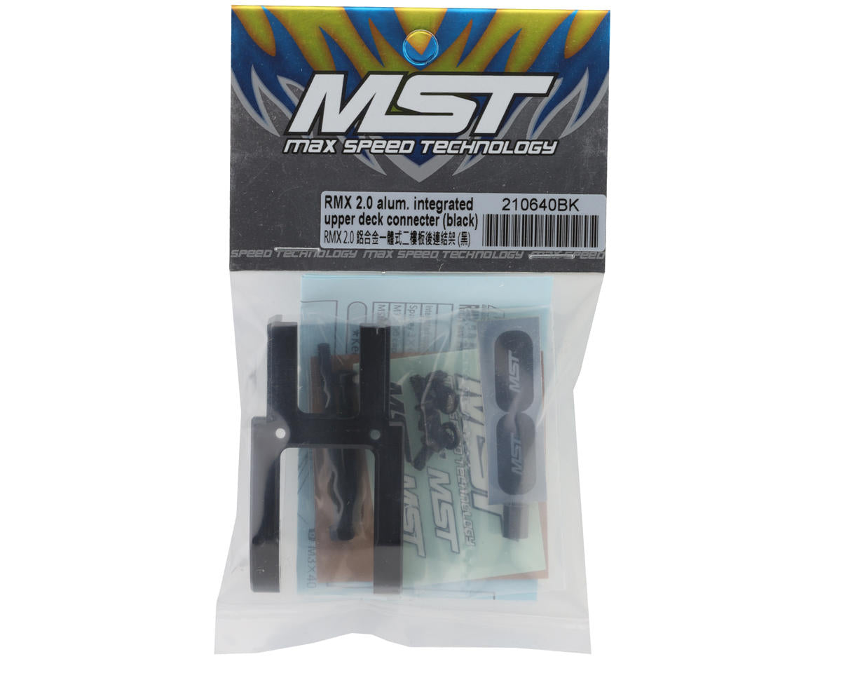 MST RMX 2.0 Aluminum Integrated Upper Deck Connecter (Black)