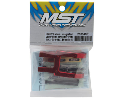 MST RMX 2.0 Aluminum Integrated Upper Deck Connecter (Red)