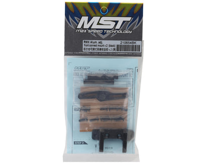 MST RMX Aluminum Adjustable Front Connect Mount V.2 (Black)