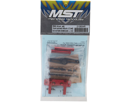 MST RMX Aluminum Adjustable Front Connect Mount V.2 (Red)