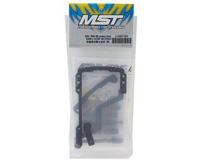 MST RMX/RRX RS Carbon Fiber Shorty Battery Holder Mount Set (Black)