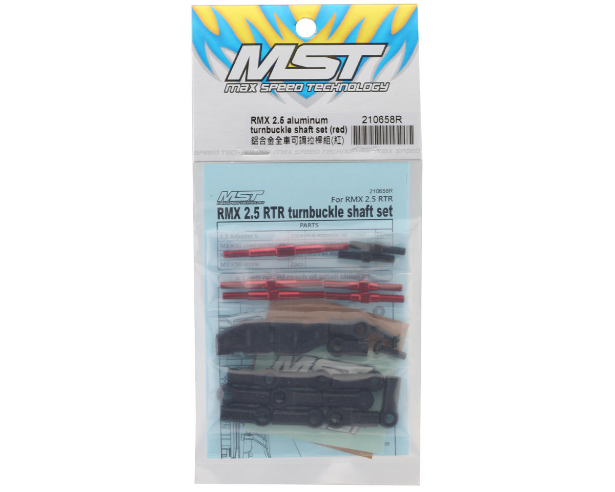 MST RMX 2.5 RTR Turnbuckles Set (Red)