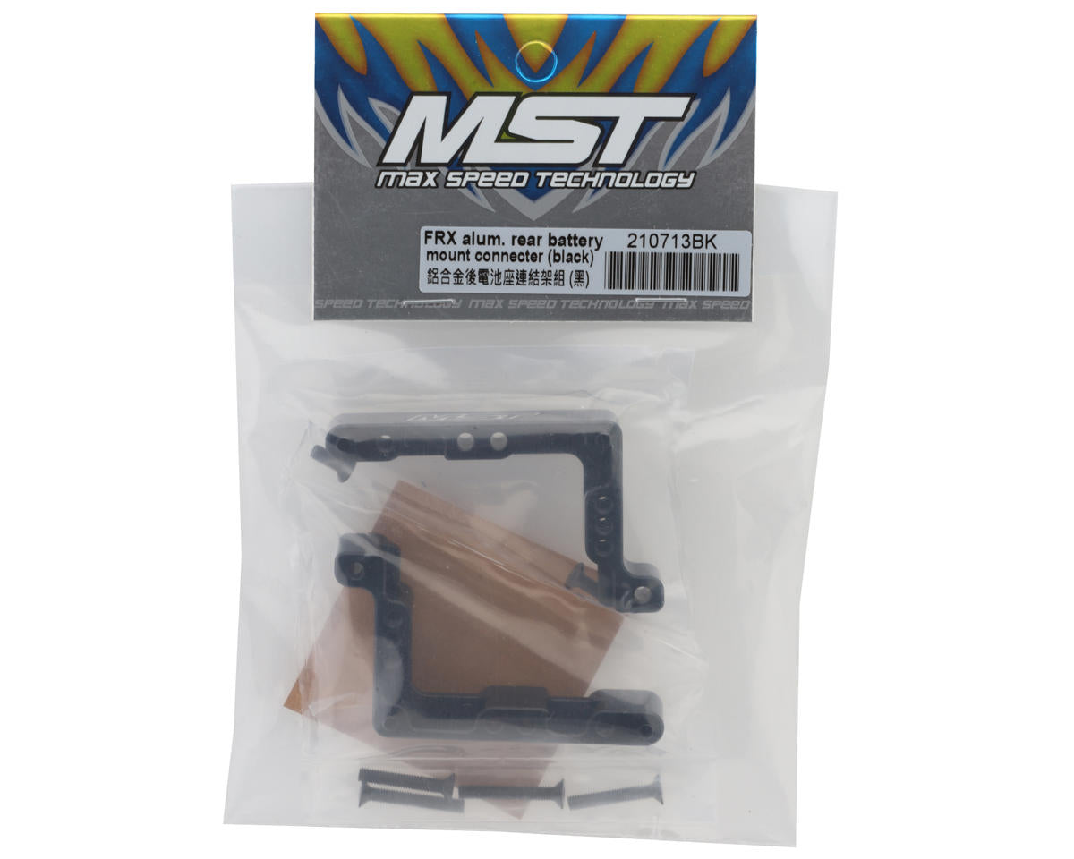 MST FRX Aluminum Rear Battery Mount Set (Black)