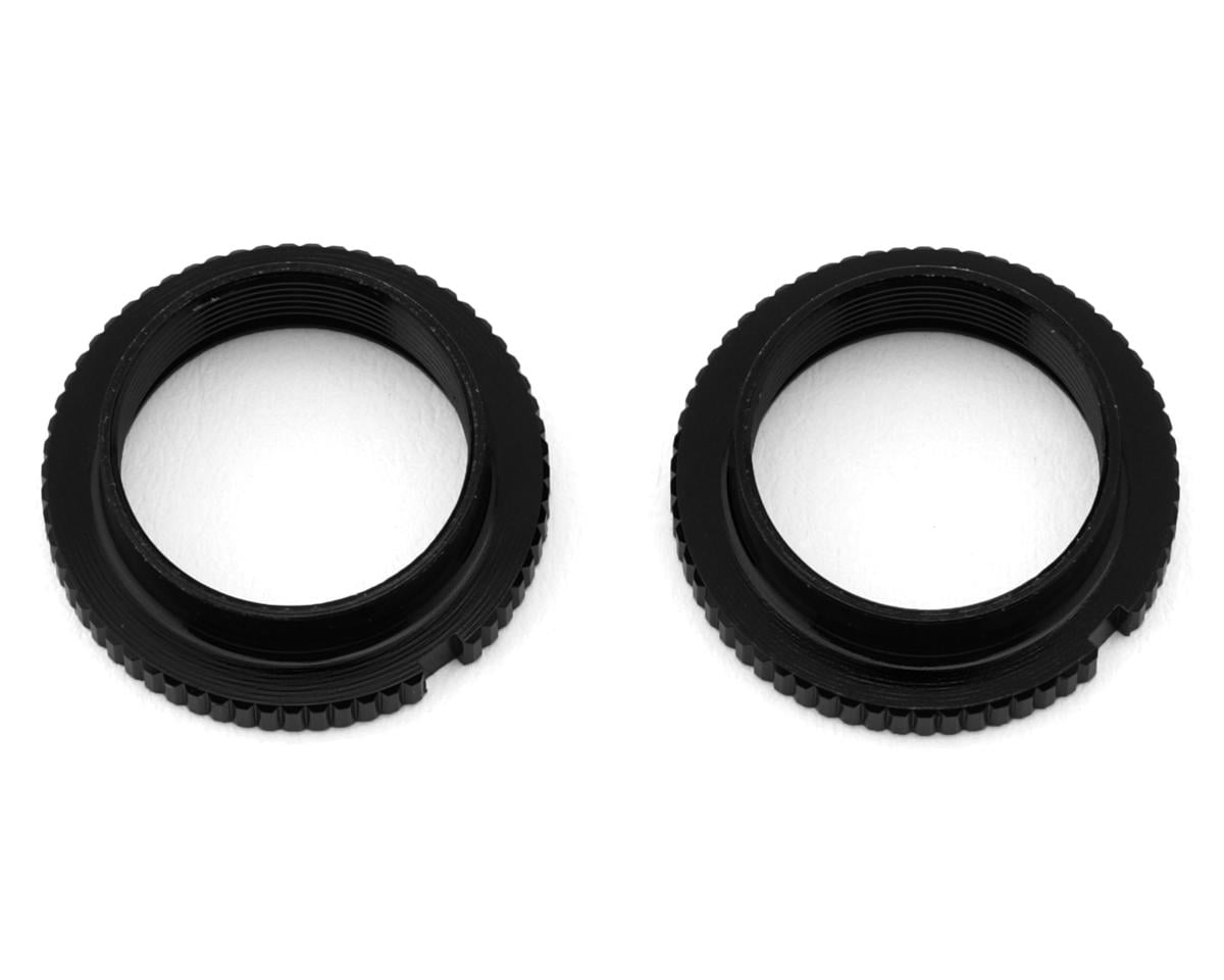 MST Aluminum Shock Spring Collars (Black) (2)