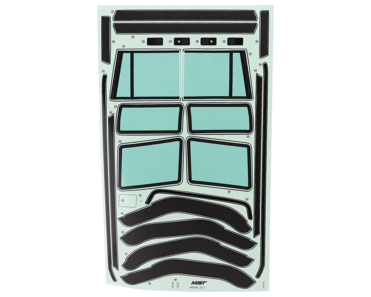 MST CFX-WS DC1 1/10 Rock Crawler Body (Clear) (313mm)