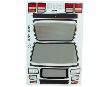 MST CFX DL1 1/10 Rock Crawler Body (Clear) (242mm Wheelbase)