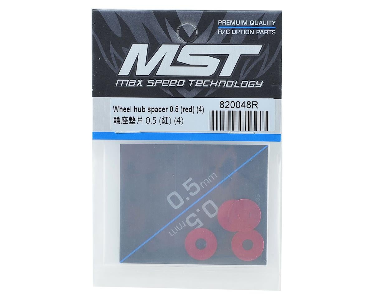 MST Wheel hub spacer 0.5 (red) (4)