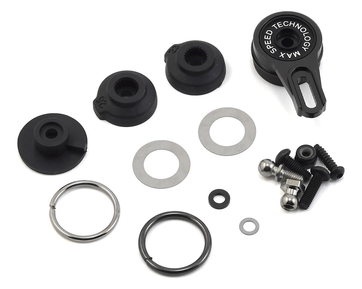 MST Alum. 8-adjusting servo saver (black)