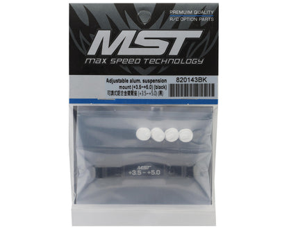 MST Adjustable Aluminum Suspension Mount (+3.5/+5.0) (Black)