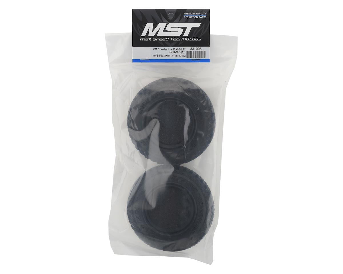 MST KM 1.9" Crawler Tire (2) (30x90mm) (Soft)