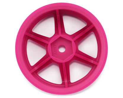 MST TE37 1/10 High Traction Drift Wheels (Hot Pink) (2) (5mm Offset)