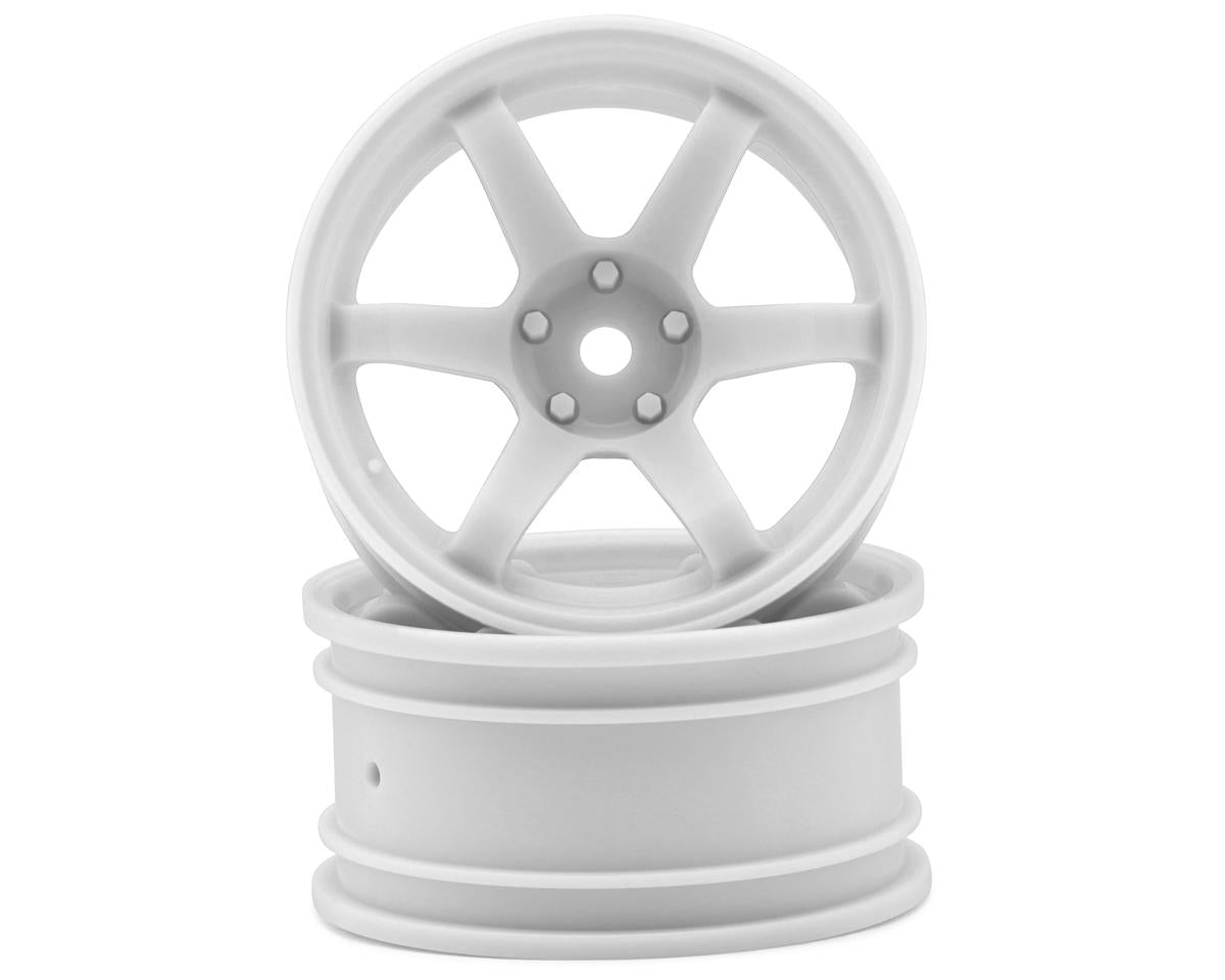 MST TE37 1/10 High Traction Drift Wheels (White) (2) (5mm Offset)