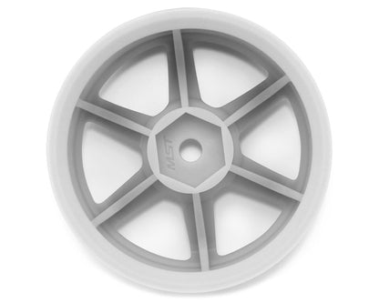 MST TE37 1/10 High Traction Drift Wheels (White) (2) (7mm Offset)