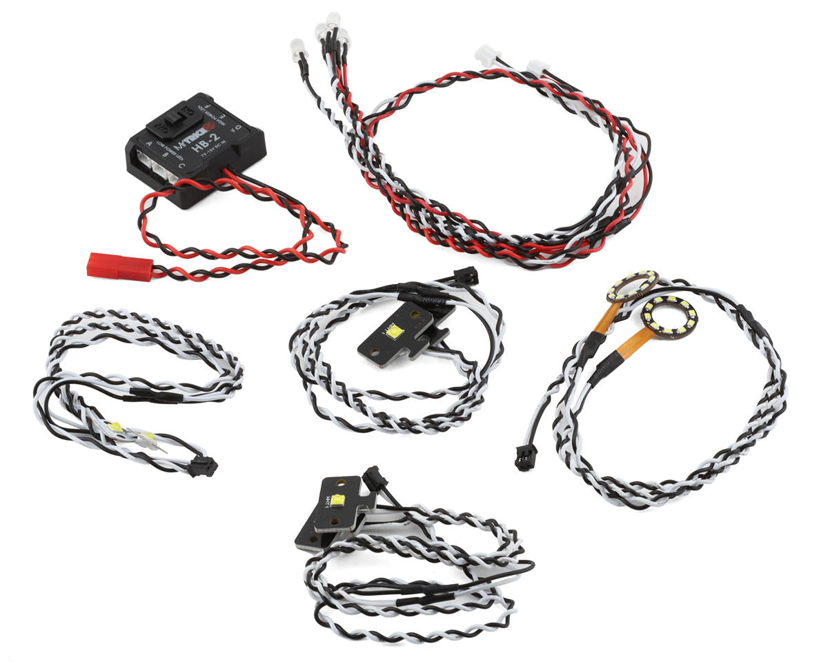 MyTrickRC Axial SCX10 III AXI03003T1/AXI03007 LED Lights Kit w/HB-2 Controller