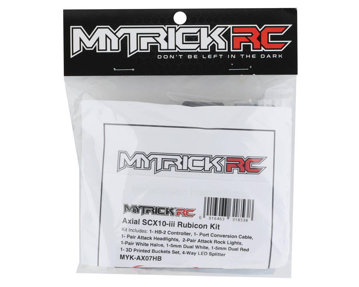 MyTrickRC Axial SCX10 III AXI03003T1/AXI03007 LED Lights Kit w/HB-2 Controller