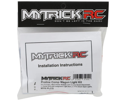 MyTrickRC Pro-Line Comp Wagon Body Molded Scale Grille & LED Light Kit