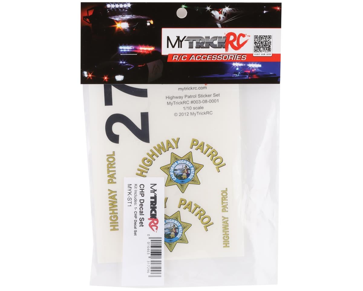 MyTrickRC CHP California Highway Patrol Decal Set