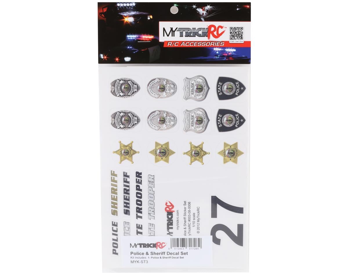 MyTrickRC Police/Sheriff Decal Set