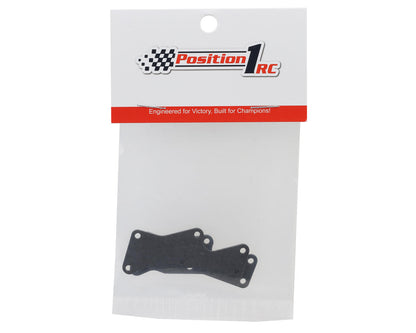Position 1 RC TLR 8IGHT-X/E 2.0 Carbon Fiber Front Arm Inserts (2)
