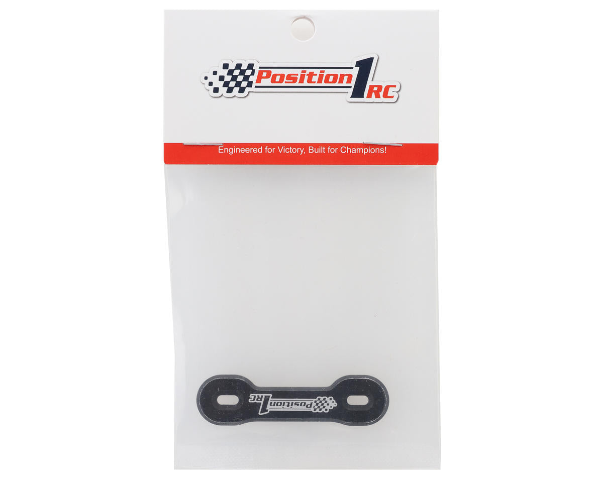 Position 1 RC Universal Aluminum One Piece Wing Button Plate (Black)