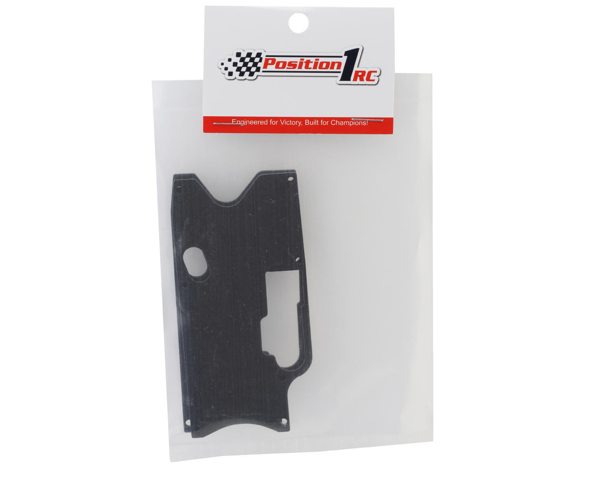 Position 1 RC Kyosho MP10T Carbon Fiber Rear Suspension Arm Plate Inserts (2)