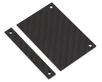 Position 1 RC HB Racing D8/D8T Carbon Fiber Fuel Tank Heat Guard Set
