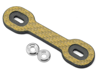 Position 1 RC Universal Carbon Fiber One Piece Wing Button Plate (Yellow)