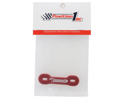 Position 1 RC Universal Aluminum One Piece Wing Button Plate (Red)