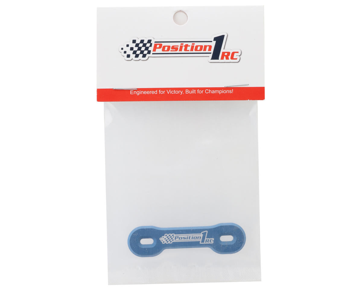 Position 1 RC Universal Aluminum One Piece Wing Button Plate (Blue)