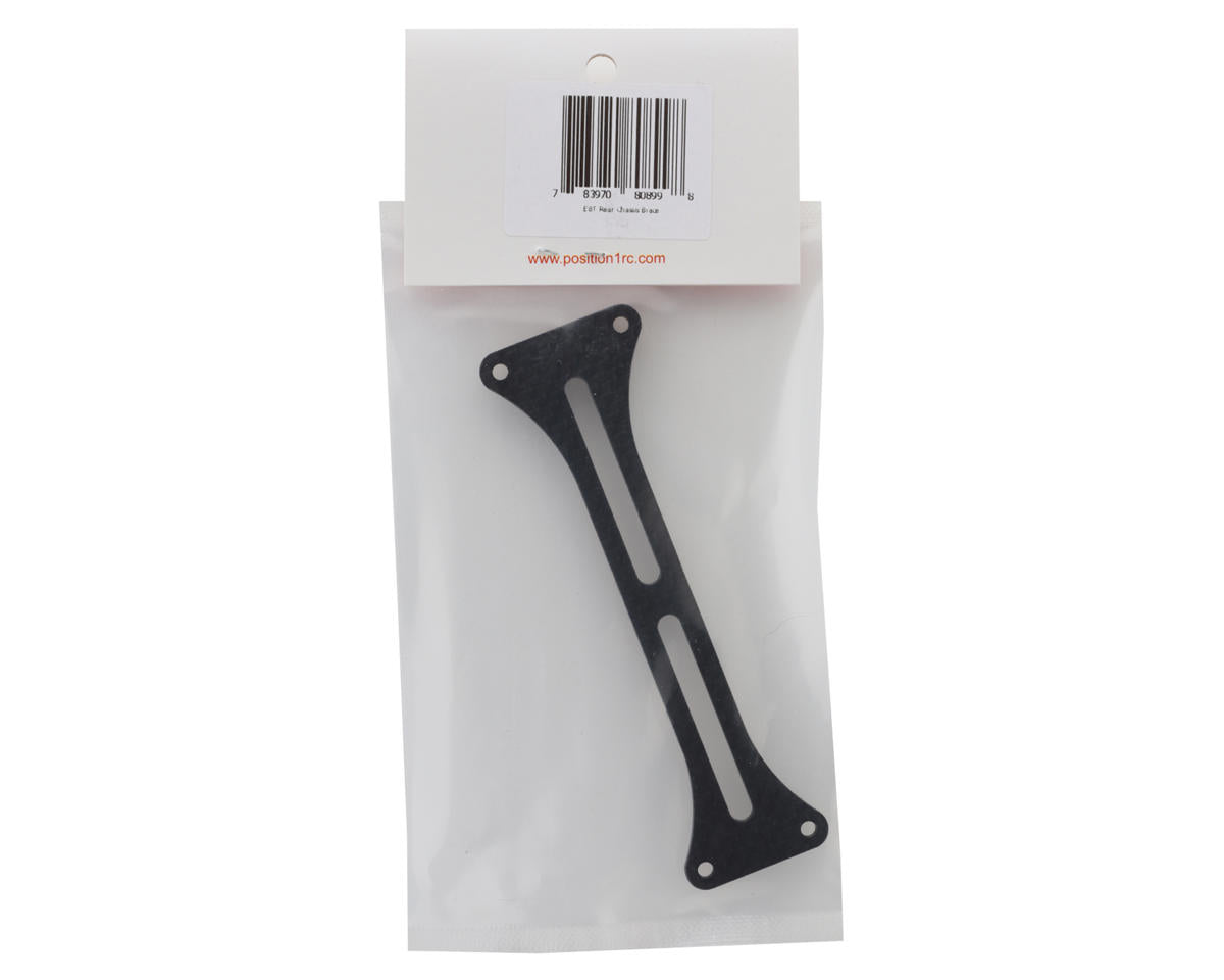 Position 1 RC E8T Carbon Fiber Rear Chassis Brace