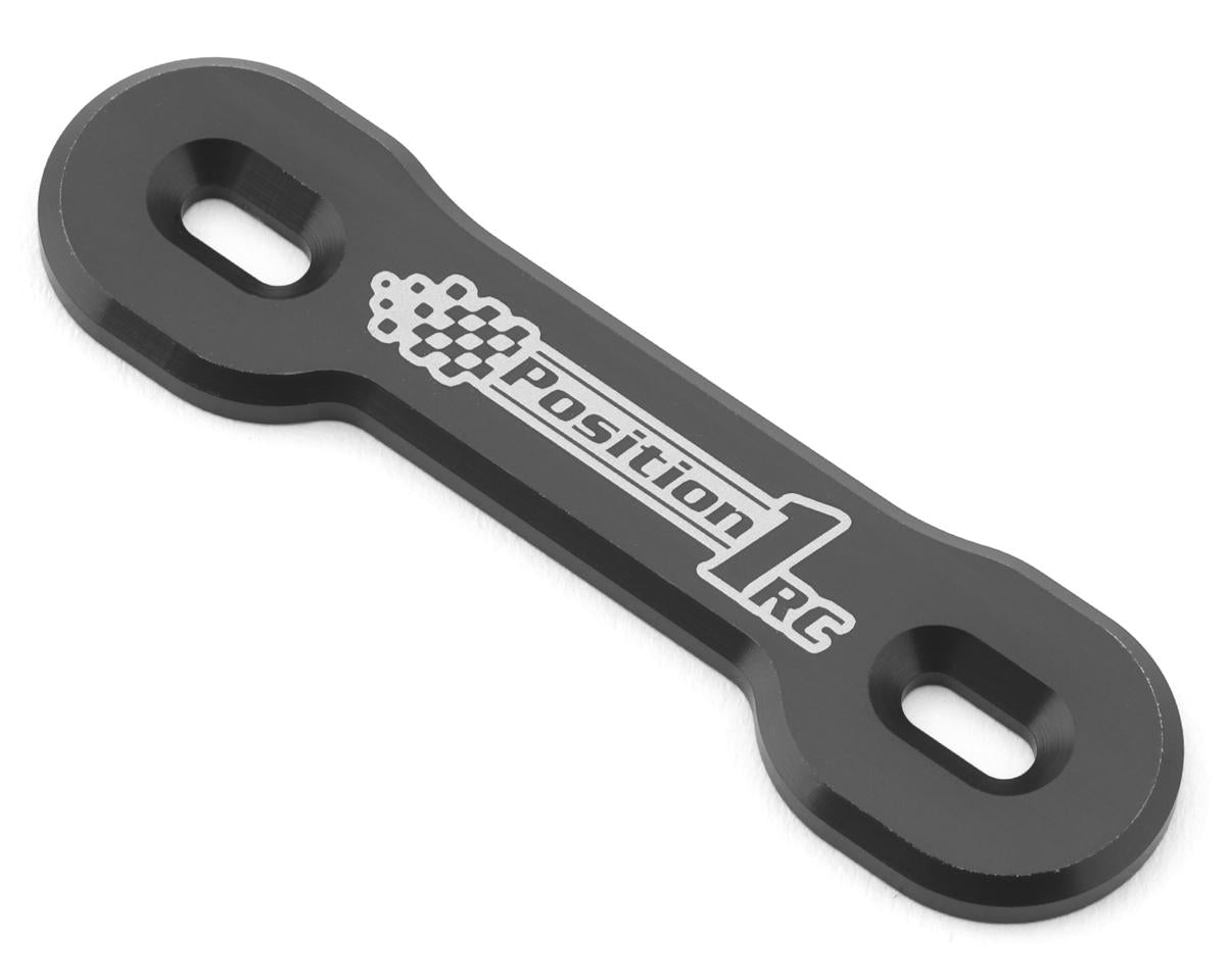 Position 1 RC Universal Aluminum One Piece Wing Button Plate (Grey)