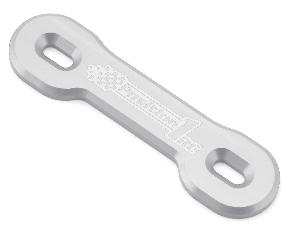 Position 1 RC Universal Aluminum One Piece Wing Button Plate  (Silver)