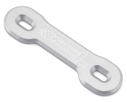 Position 1 RC Universal Aluminum One Piece Wing Button Plate  (Silver)