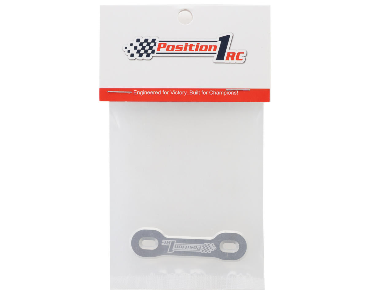 Position 1 RC Universal Aluminum One Piece Wing Button Plate  (Silver)