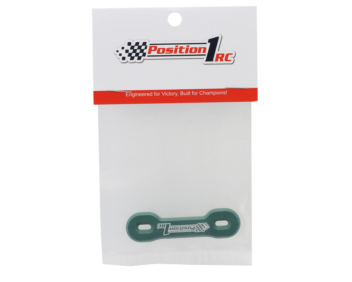 Position 1 RC Universal Aluminum One Piece Wing Button Plate (Green)