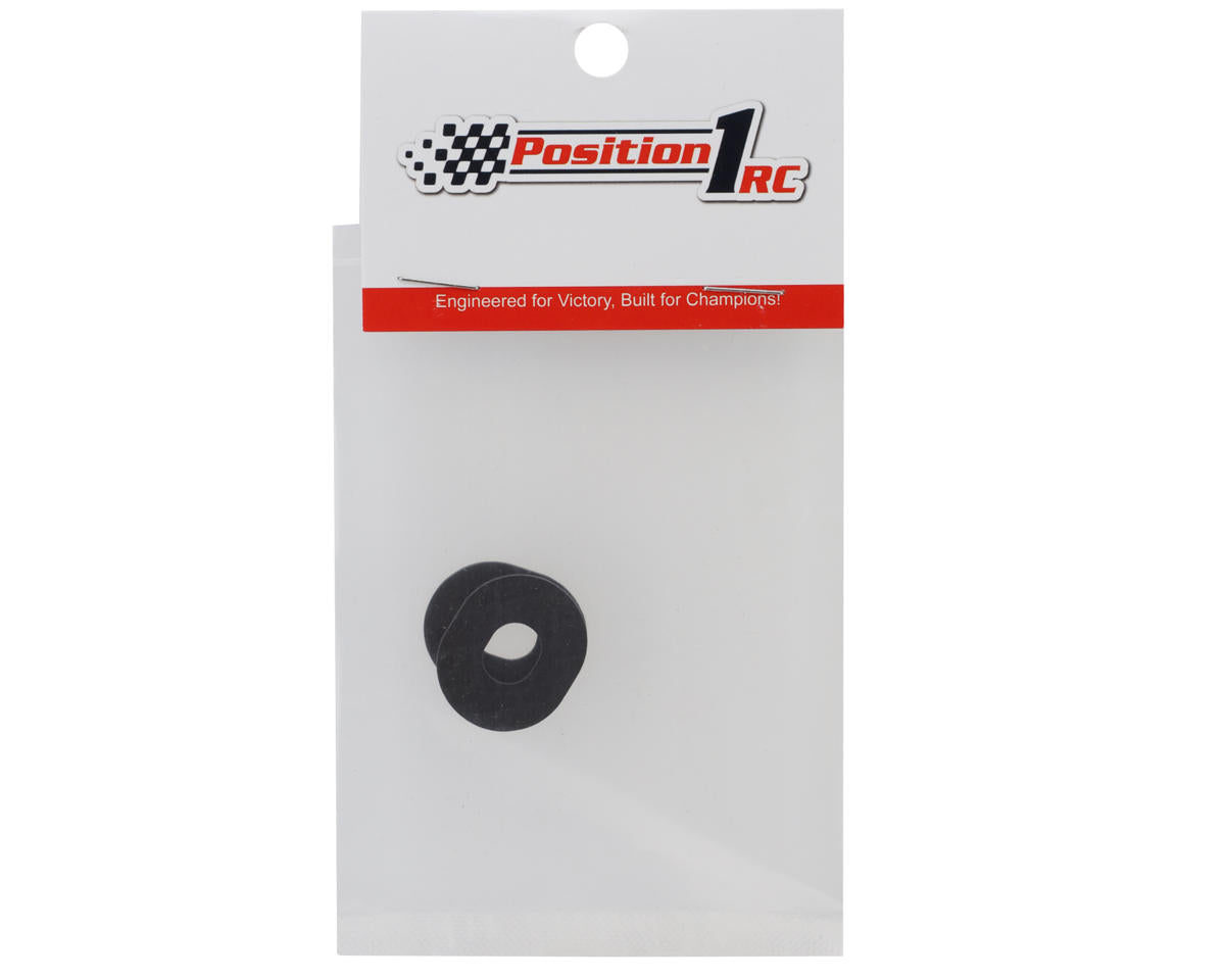 Position 1 RC 1mm Carbon Fiber Oval Body Spacers (2)