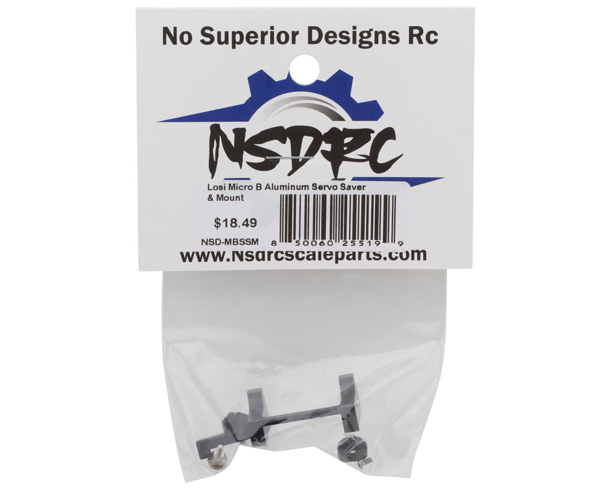 No Superior Designs RC Losi Micro-B Aluminum Servo Mount & Servo Saver Horn