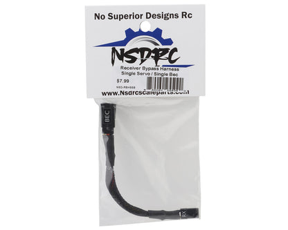 No Superior Designs RC RX Bypass Harness (Single Servo/BEC)