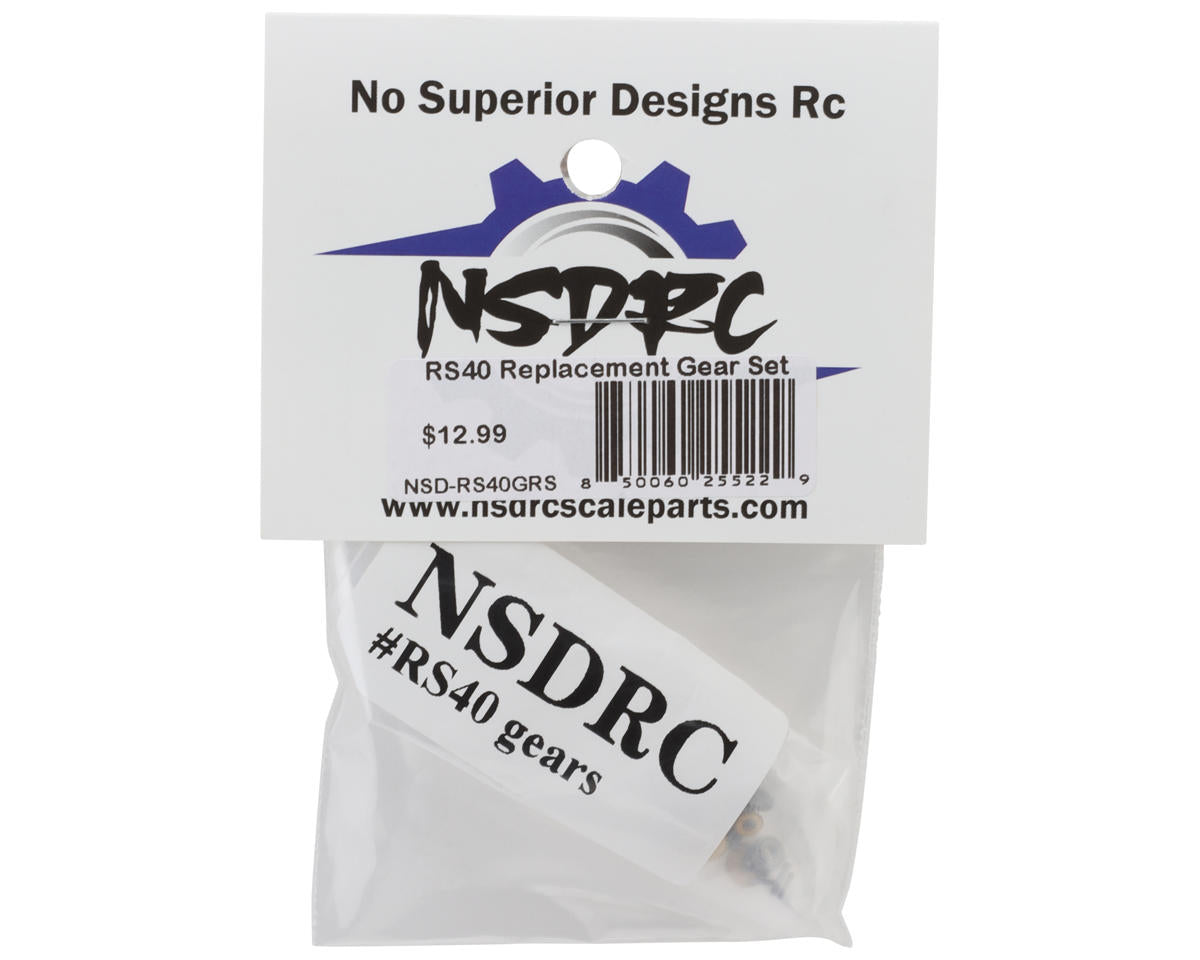 No Superior Designs RC RS40 Servo Replacement Gear Set