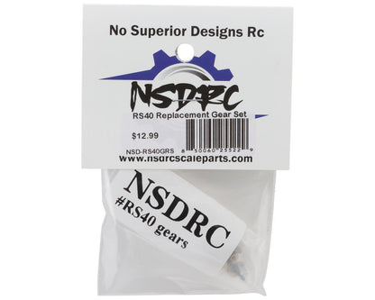 No Superior Designs RC RS40 Servo Replacement Gear Set