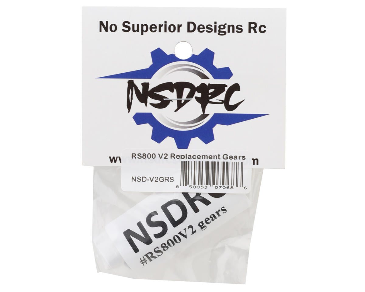 No Superior Designs RC RS800 V2 Servo Gear Set