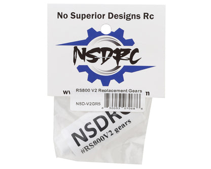 No Superior Designs RC RS800 V2 Servo Gear Set