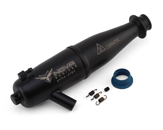 Nova Engines Ceramic Coated Off-Road Tuned Pipe (Black) (EFRA2182)
