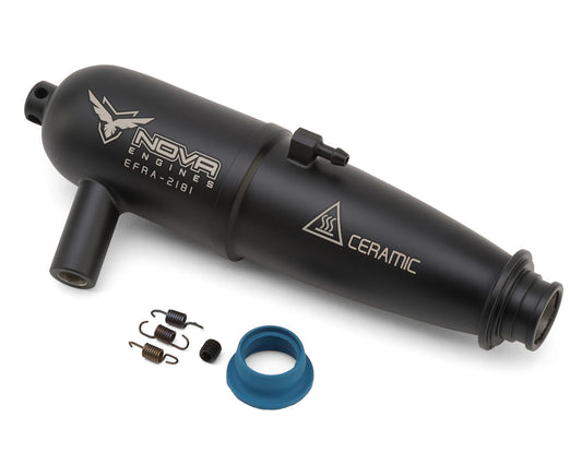 Nova Engines Black Kombo Ceramic Coated .21 On-Road GT Tuned Exhaust Pipe