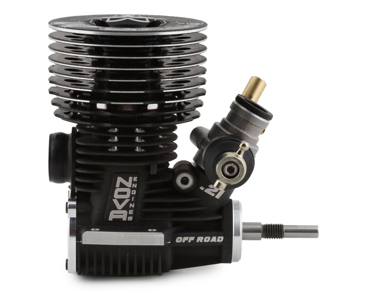 Nova Engines B3 .21 (3.5cc) 3-Port Off-Road Nitro Engine (STD Shaft)