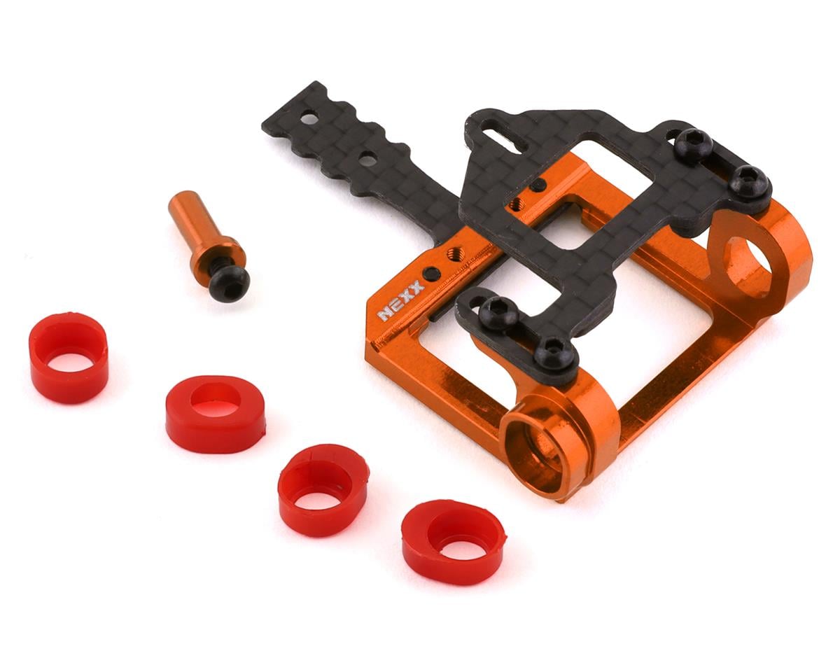 NEXX Racing Aluminum Square Motor Mount for 98-102mm LM (Orange)