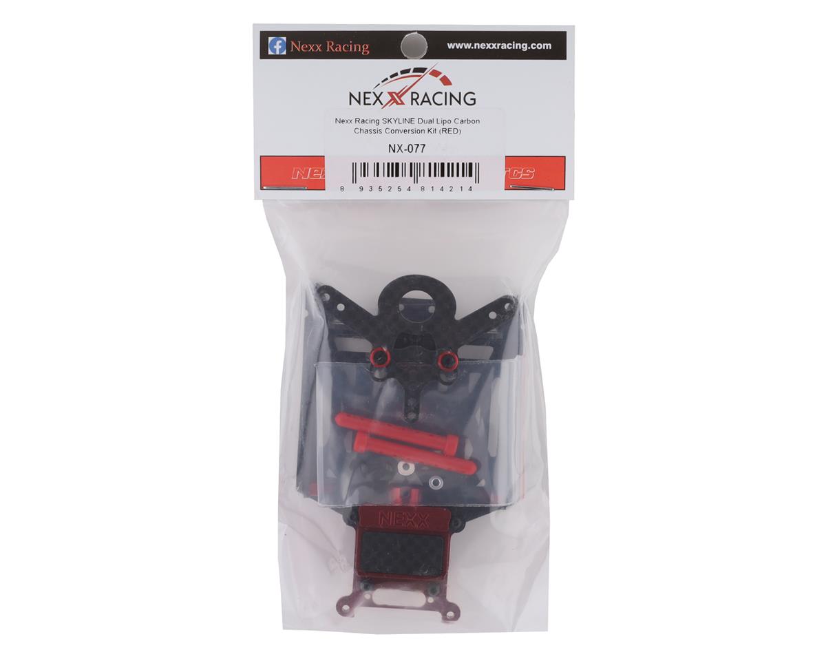 NEXX Racing Skyline Dual LiPo Carbon Chassis Conversion Kit for MR03 (Red)