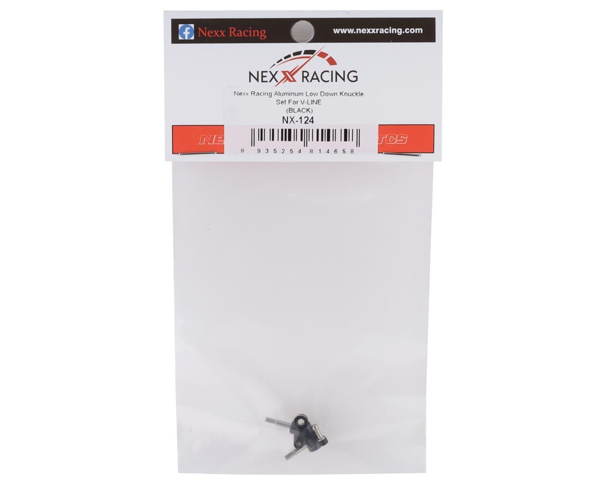 NEXX Racing Aluminum Knuckle Set For V-Line (Black)