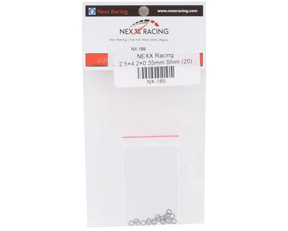 NEXX Racing 2.5×4.2×0.35mm Shim (20)